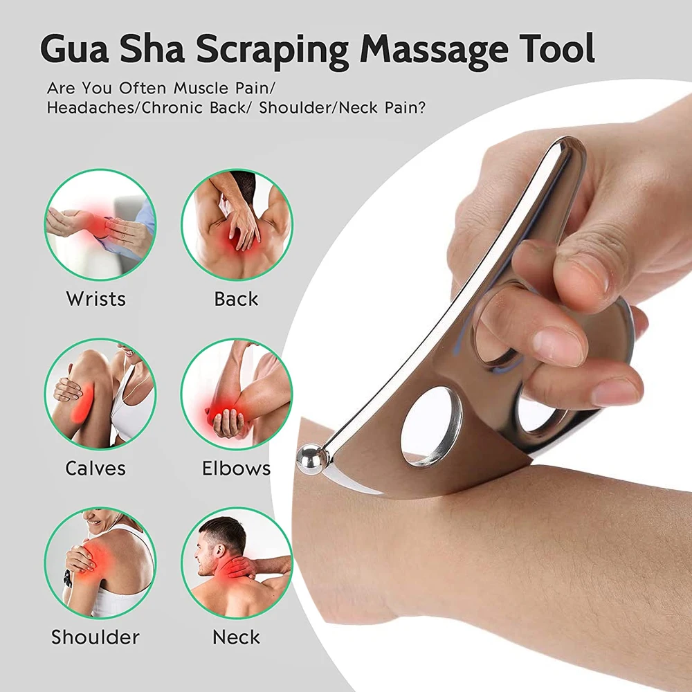 Stainless Steel Gua Sha Scraping Board Massage Tool