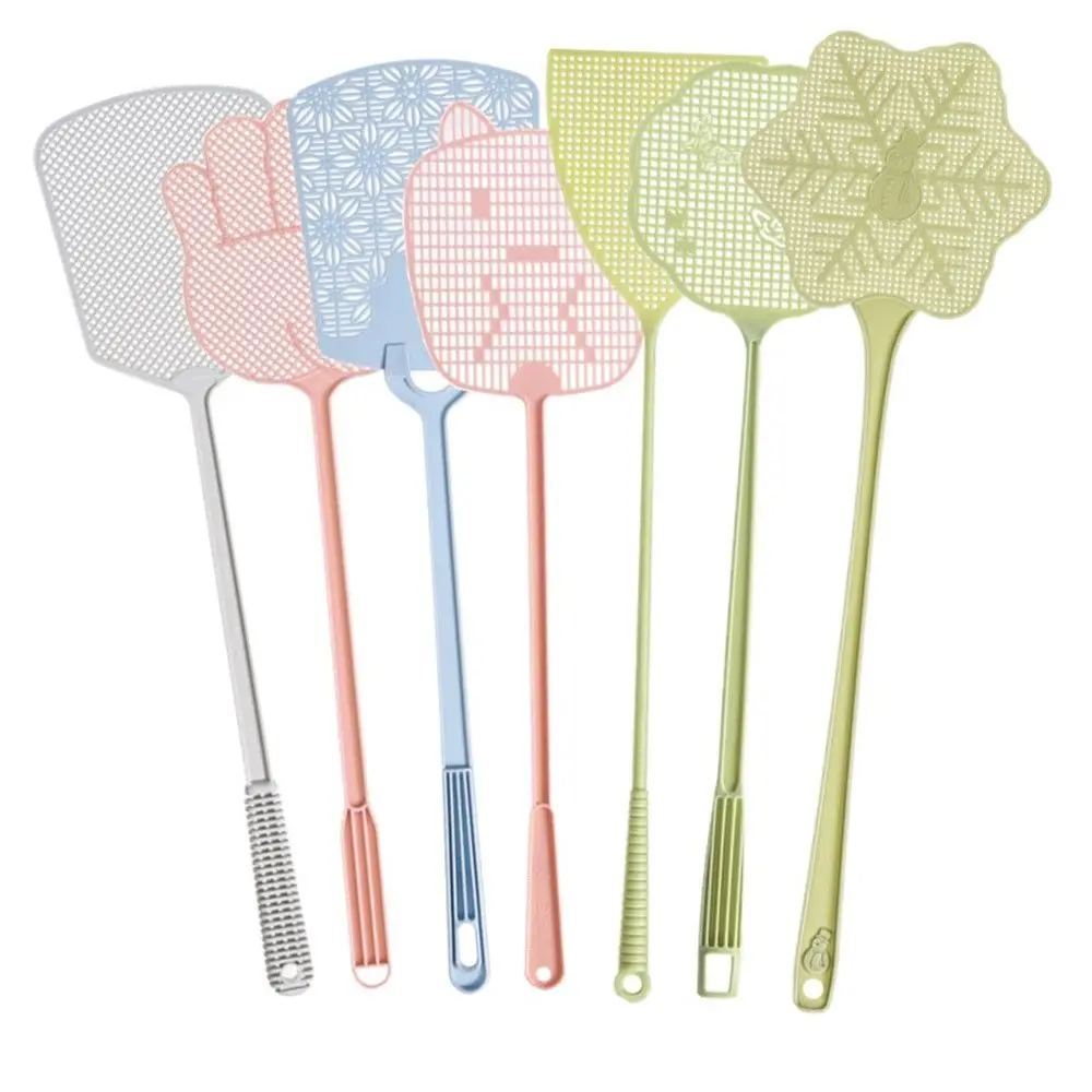 Fly Swatter Insect Killer Mosquito Wasp Long Handle Pest Bat Tool Summer Plastic Insect Mosquito Killer Tool 1PC Random Color