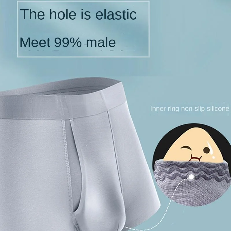 Separation Sexy Panties Penis Pants Men's Slim Fit Erotic Tools Underpants Masturbation Boxers Increase Sex Time Slip for Men