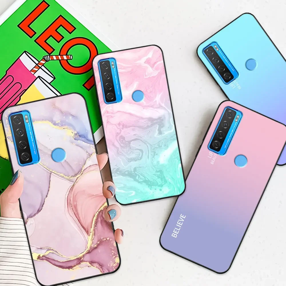 Luxurious TPU Soft Silicone Marble Animal Phone Case - Shockproof Bumper Shell