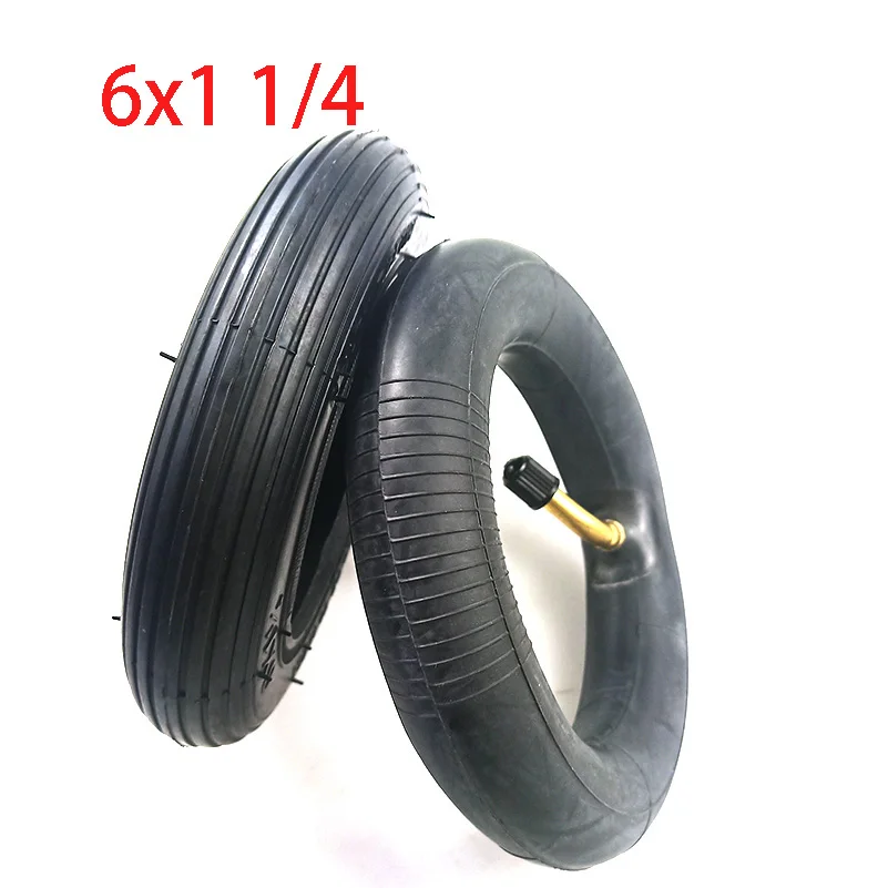 6 inches wheel tyre 6X1 1/4 Pneumatic inner outer tire suitable for folding bicycle mini surfing electric scooters scooter vacuum tire