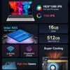 Ninkear N15 Air Laptop Computer 15.6 Inch FHD IPS Screen 1920*1080 Display 16GB DDR4 512GB SSD Windows 11 Laptop 4