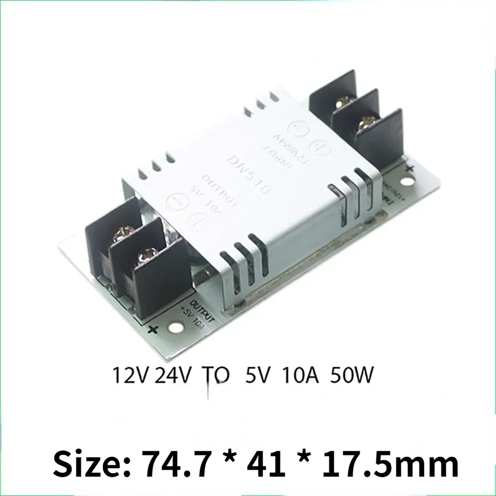 DC 12V/24V To 5V 10A Step Down Converter - Voltage Reducer Power Supply Module