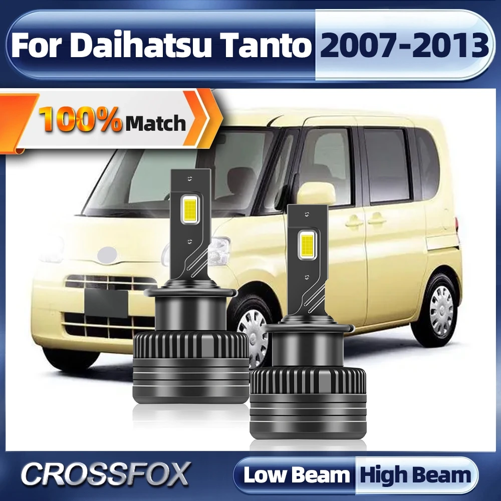 

D4S LED Lights Car Headlight 120W Turbo Auto Lamps 60000LM 6000K Plug&Play For Daihatsu Tanto 2007 2008 2009 2010 2011 2012 2013