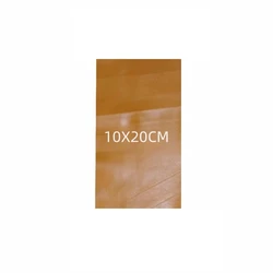 Premium Yellow - Brown Genuine Sheepskin Leather Fabric for DIY Projects and Apparel Repair (10X20CM)