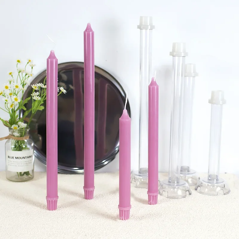 Gear Peaked Cylindrical Rod Candle Mold Diy Pinstripe Cylindrical Candle Making Supplies Acrylic Pc Plastic Mold Kit Home Decor