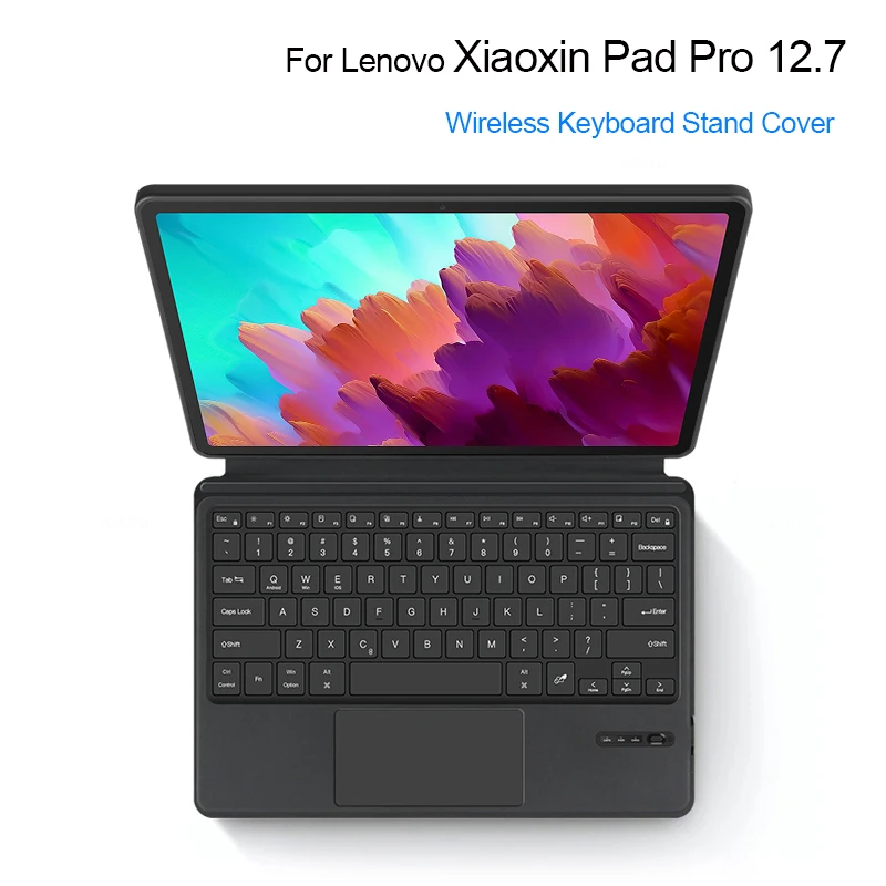 Capa de Teclado sem Fio para Lenovo Xiaoxin Pad Pro Tablet Cover Francês Hebraico Espanhol Coreano Português Tb371fc 127 in 2023