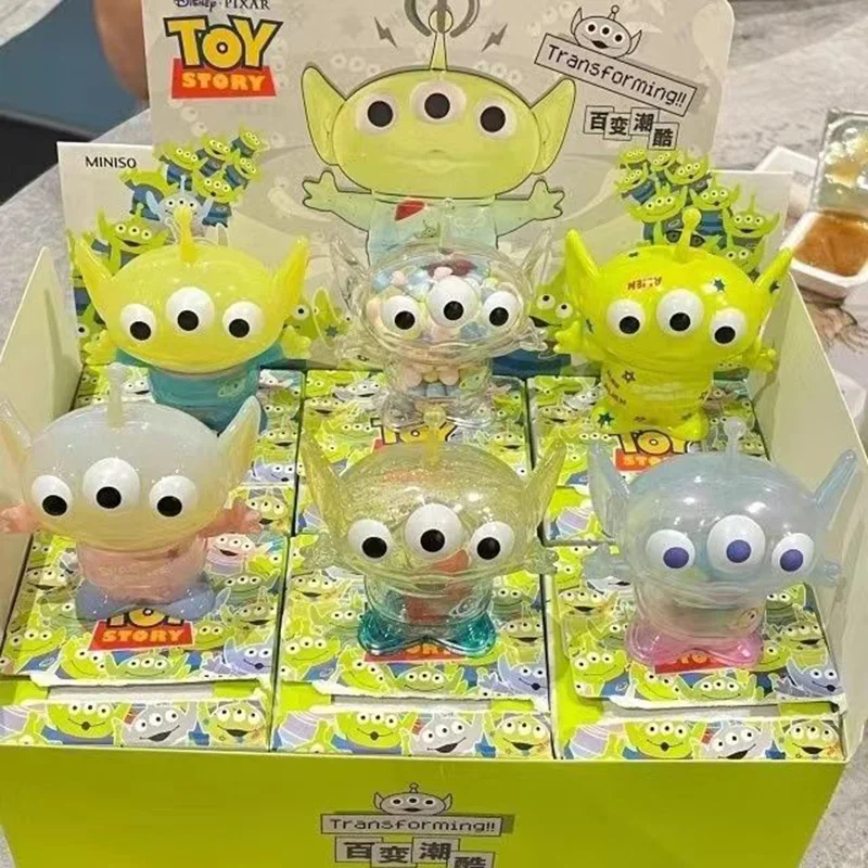 

Disney Anime Toy Story Movie Alien Action Figure Toys Cute Alien PVC Statue Collection Model Doll Ornaments Kids Christmas Gift