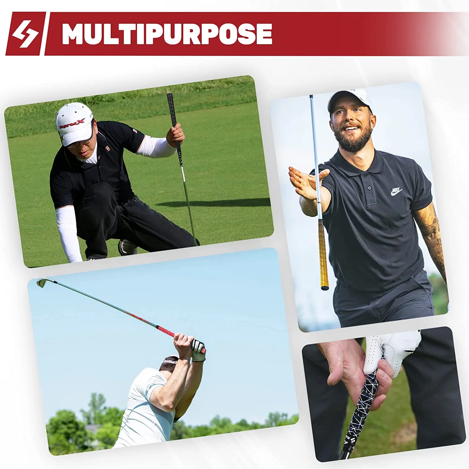 10 Pieces Pros Golf Grip Wrapping Tapes-Innovative Golf Club Grip Solution Enjoy a Fresh New Grip Feel in Less Than 1 Minute 6
