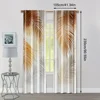 2pcs, Curtains 2D print Eclectic decor Versatile 100% Polyester (without rod) Thermal Insulation, and Room Darkening Functions 4