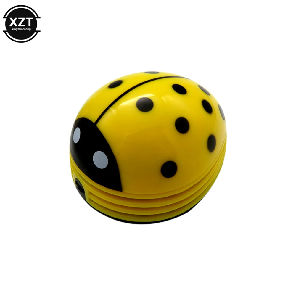 Compact Ladybug Desktop Vacuum Cleaner