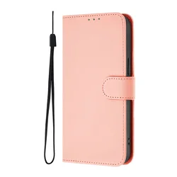 Elegant Solid Color Wallet Case with Kickstand, Card Holder, and Strap Phone Cover - Galaxy A22 5G A22S (YB0698)