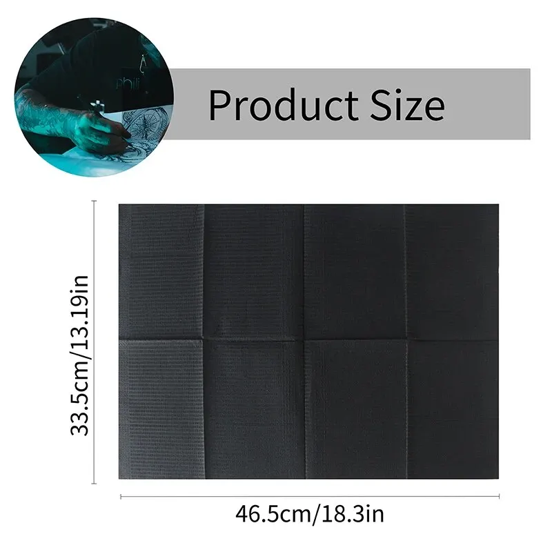100pcs Disposable Waterproof Tattoo Clean Pad Tattoo Bibs Table Covers Clean Pad Patient Dental Napkins Tattoo Accessories 4