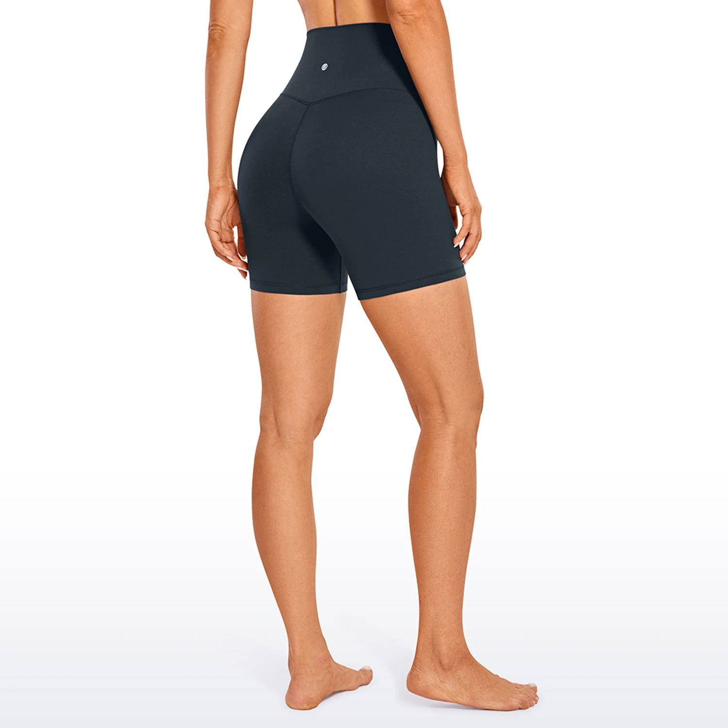 CRZ YOGA Womens Butterluxe Crossover Biker Shorts 5 Inches - Criss Cross  High Waisted Workout Yoga Shorts Buttery Soft - AliExpress