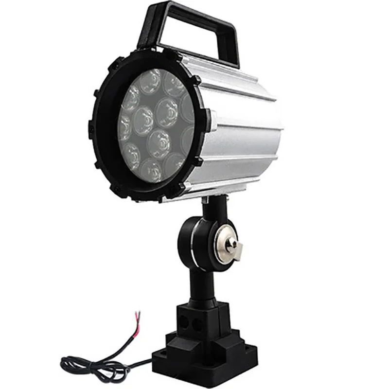 Led Work Light 12W LED Waterproof CNC Machine Tool Light with Folding Long Arm Explosion-Proof Durable Aluminum Alloy Lamp Head Work Lamp