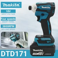 Makita DTD171 Brushless Motor Impact Driver Screwdriver Cordless Rechargeable Drill Power Tool For 18V Battery