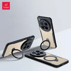 Xundd Airbag Anti - Drop Transparent Case with Magnetic Stand and Striped Design for Vivo X300 (Magnetic Stand Case)