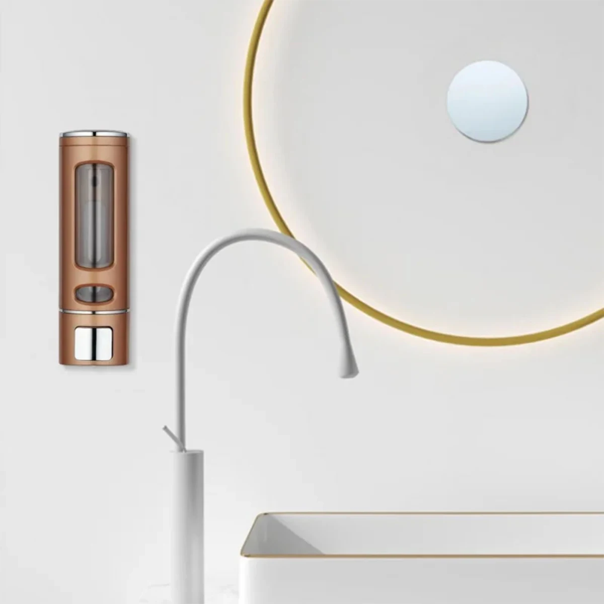 400ml 3 head shower and lotion dispenser waterproof shampoo body wash container wall mounted Suitable for home hotel restaurant