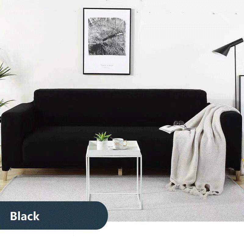 Gray Color Waterproof Sofa Cover Thicken Polar Fleece All-inclusive Slipcover L Shape Sectional Sofa Covers for Living Room 6