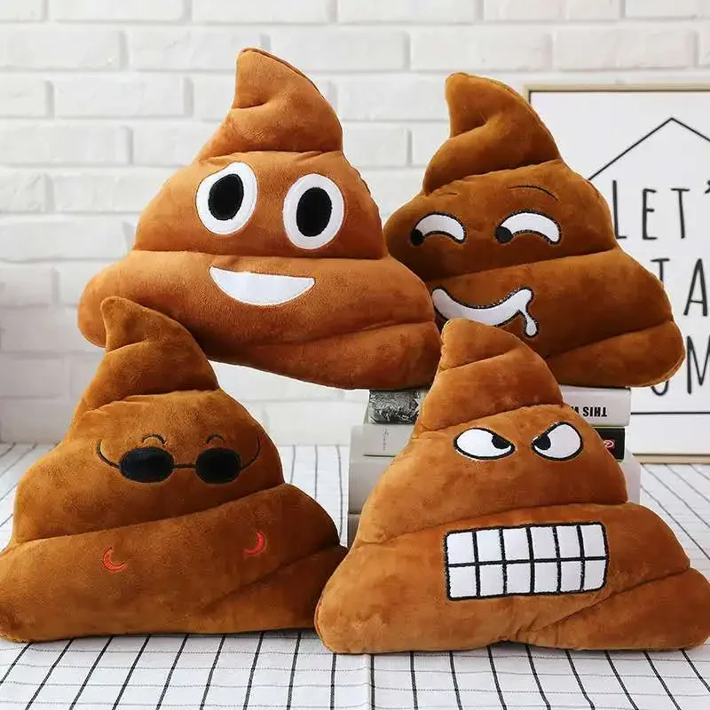 1PC Creative Super Poop Stuffed Plush Toy Funny Cute Face Expression Poop Doll Plush Toys Sleep Pillow for Kids Birthday Gift 3