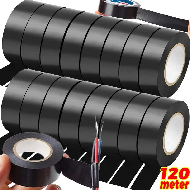 Electrical Insulating PVC Tapes Temperature Resistant Heat Black Self Adhesive Electric Wire Protection Tapes