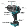 PATUOPRO 2200N.m Torque Brushless Electric Wrench 1/2" 6-Speed Adjustable Rechargeable Driver Power Tools For Makita 18V Battery 2