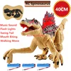 40cm 2.4G RC Spinosaurus Raptor Velociraptor Roar Walking Light Music Simulate  Sound Remote Control Animal Robot Boy Child Gift 1