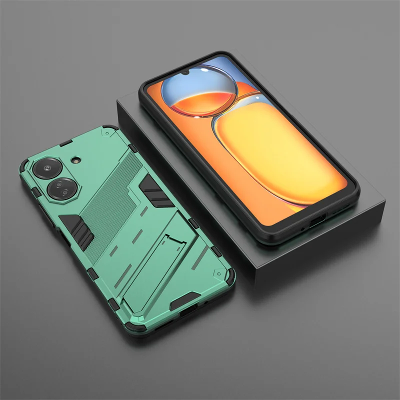 Shockproof Armor Kickstand Phone Case with Magnetic Holder Ring Cover