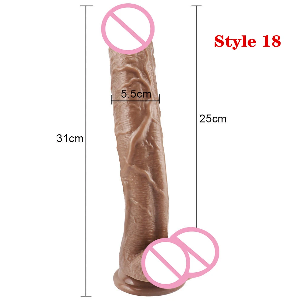 Realistic silicone dildo large penis thick female dildo sex toys G-spot vaginal stimulator female masturbation sex products sex toys
