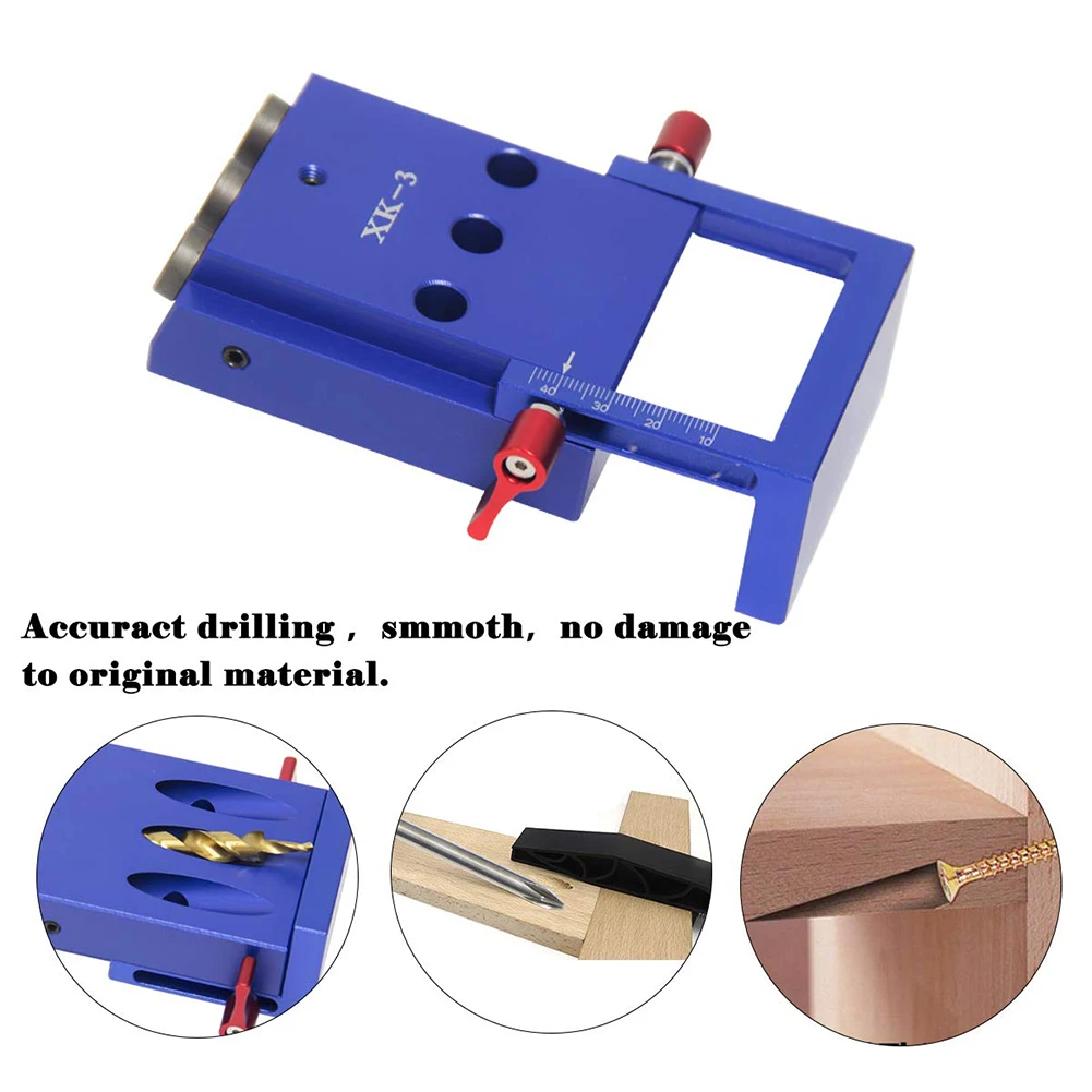 

Pocket Hole Efficient Versatile Durable Easy-to-use Accurate Drilling Woodworking Angle Measuring Tool Drill Guide High-quality