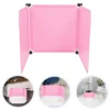 3pcs Cat Litter Box Enclosure Black Embossed Splash Guard For Large Tall Litter Boxes Privacy Shield Cat Pee Containment