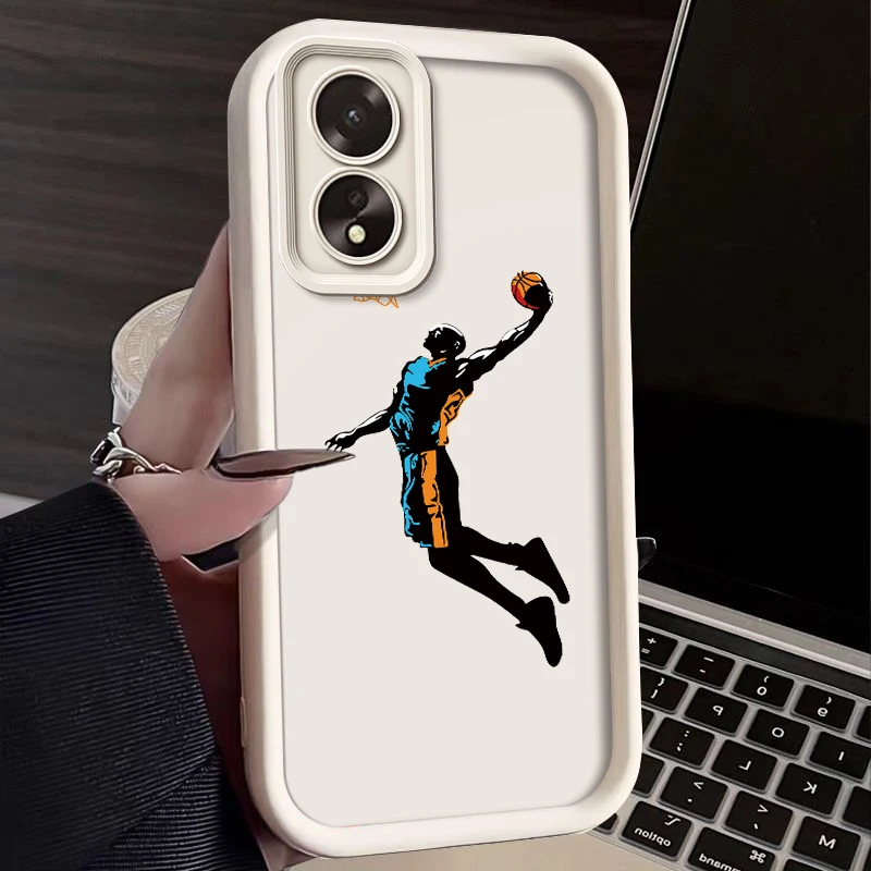 Wild Basketball Silicone Phone Case - Anti-Drop Soft Cover