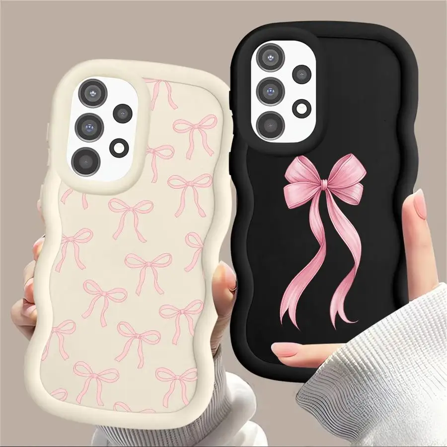 Chic Pink Bow Soft Phone Case Cover