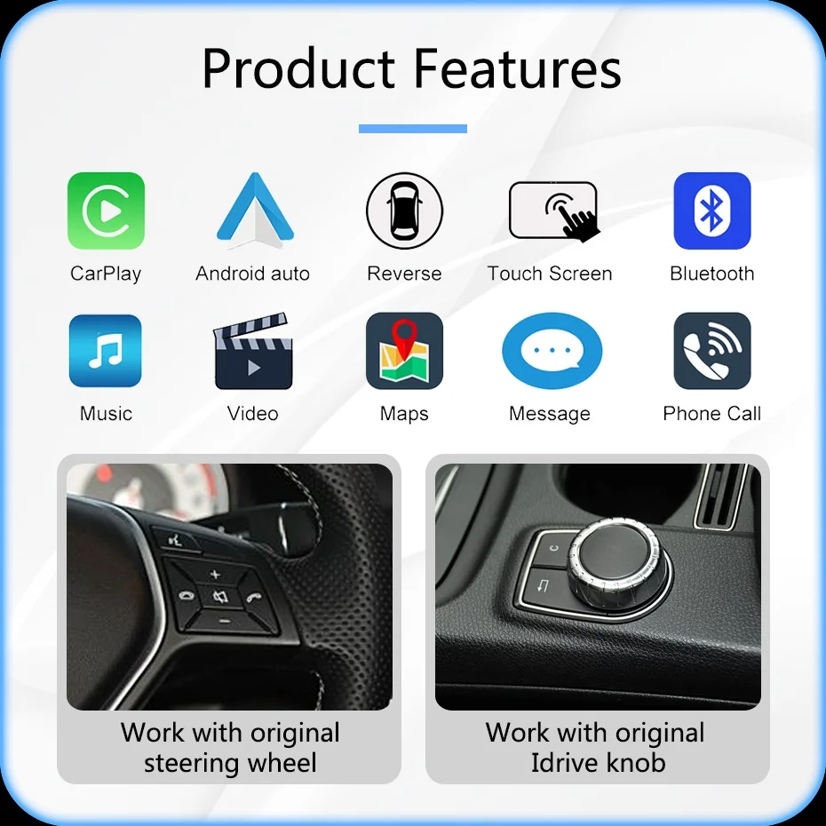 Auto Radio Drahtlose Carplay Android Auto 12,5 "Linux Multimedia Bildschirm Für Mercedes Benz B-Klasse W246 B180 B200 b220 2011-2018 – Detail 6