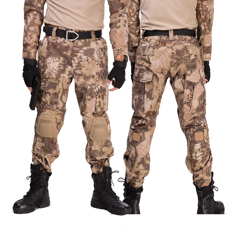 Tactical Pants Camouflage Military Army Training Cargo Pant Airsoft Pants Hunting Clothes Paintball Men Clothing With Knee Pads