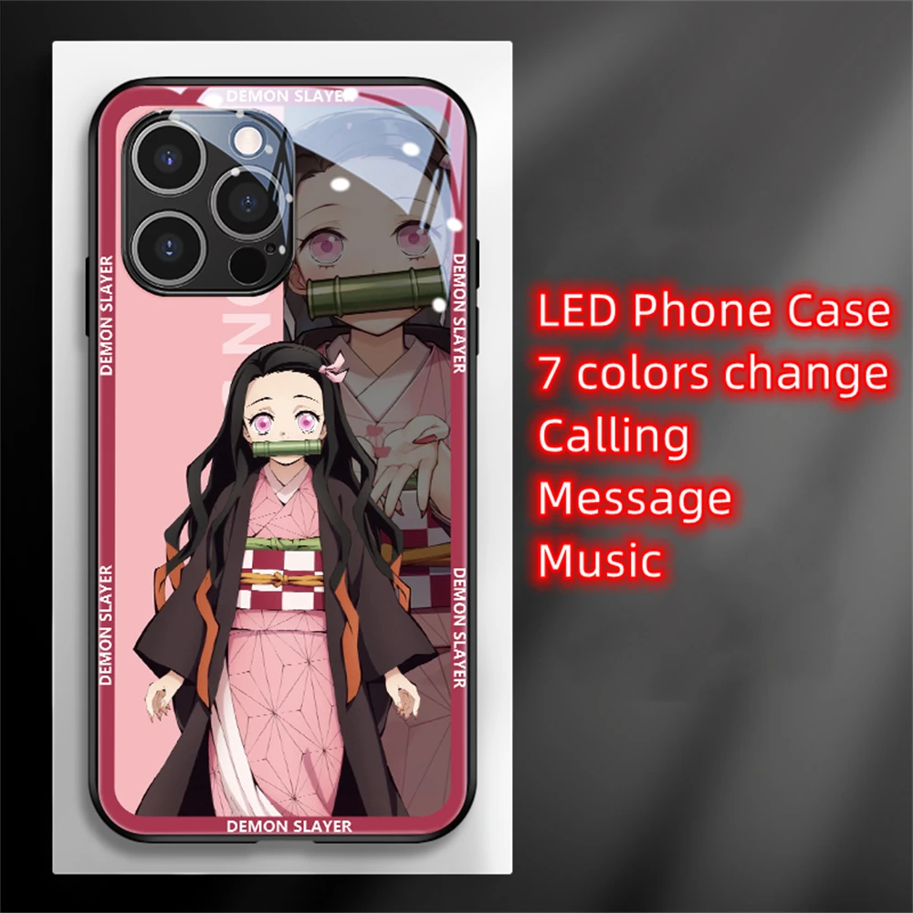 

Чехлы для iPhone 14 13 12 11 Pro Max X XS XR SE2020 Plus со светодиодной подсветкой