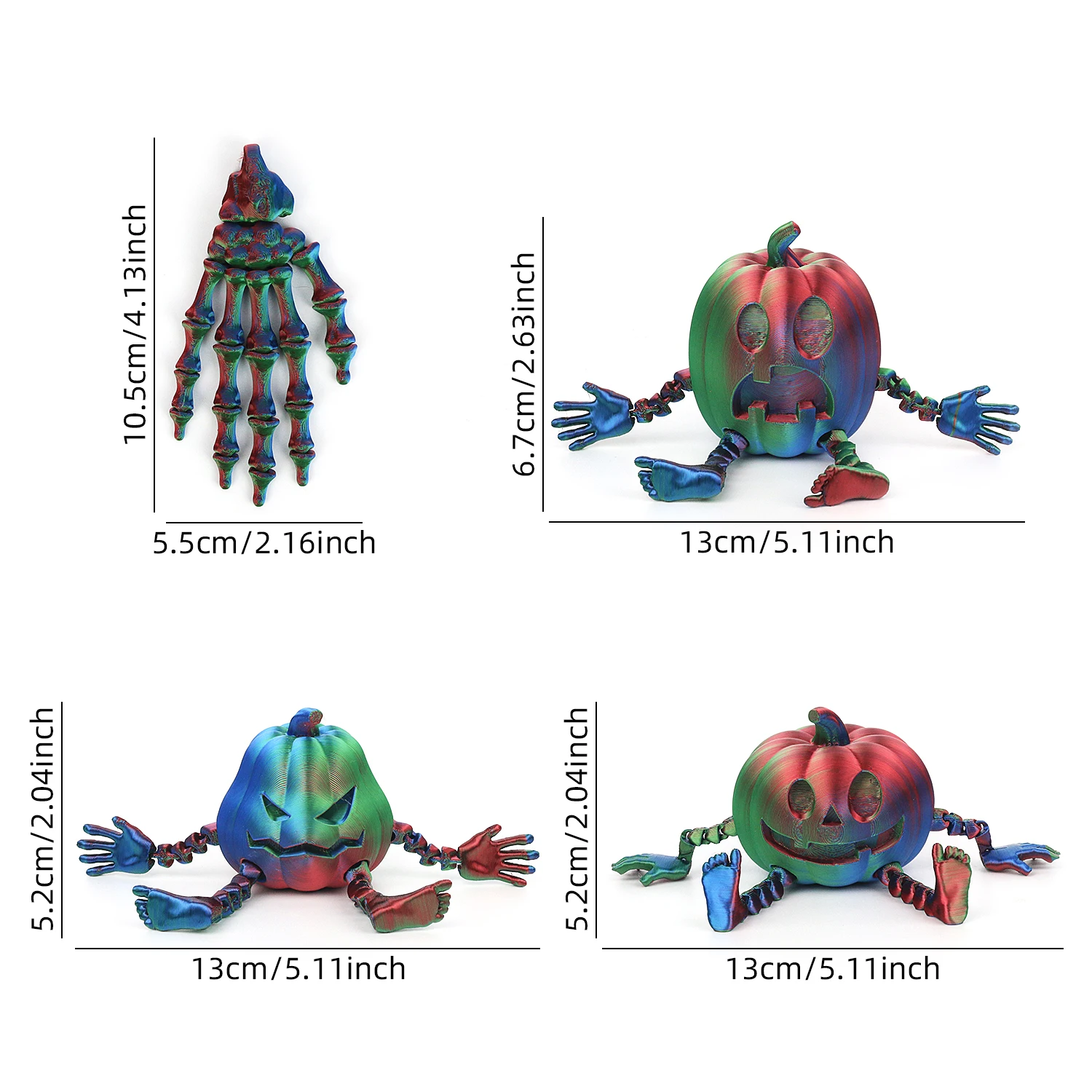 Pumpkin monsters, funny toys, Christmas ornaments, desktop decoration, DIY assembly, parent-child interaction 2