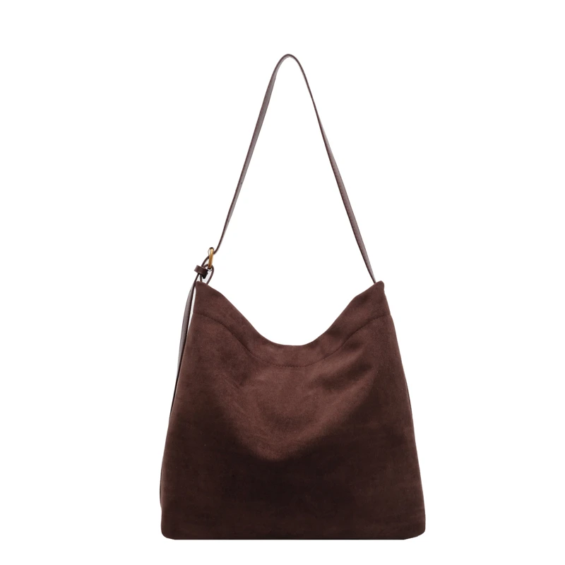 thumbnail image 1 of Bolsos de hombro suaves y de moda para desplazamientos diarios, gran oferta 2024, bolsos cruzados sencillos y versátiles con cierre de gamuza de gran capacidad para mujer, 1 of 5