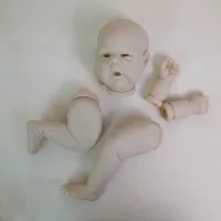 NPK 24inch Unfinished Reborn Doll Kit Limited Edition Gounchi with Cloth Body And Eyeballs DIY Doll Parts for Collectors 5