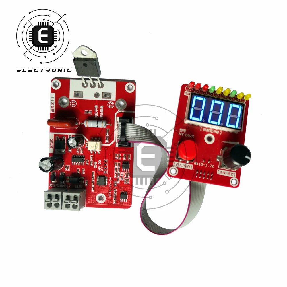 NY-D02 Double Pulse Spot Welding Machine Encoder Time Digit Module Control Panel Plate Adjustable Current Controller