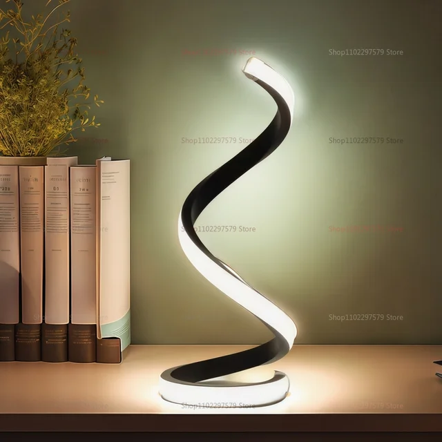 Modern LED Spiral Table Lamp 3