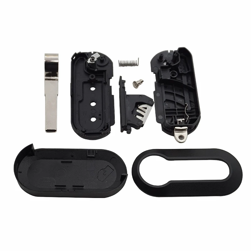 Car Key Shell Case Fob 3 Button SIP22 Blade for FIAT 500 Panda Punto Bravo Ducato Stilo Remote Auto Smart Key