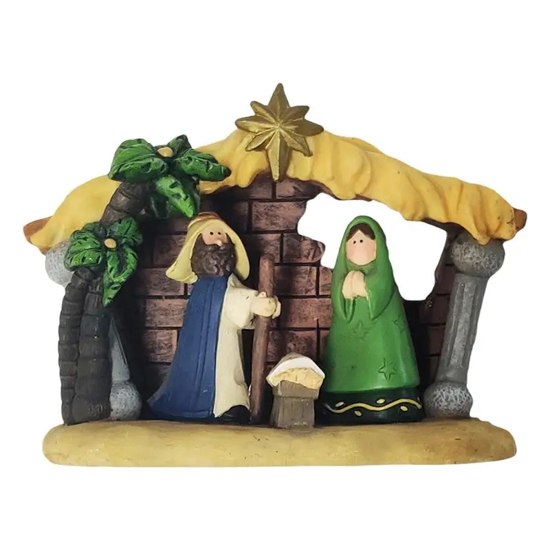 Christmas Nativity Scene Figurine Decorative Collectible