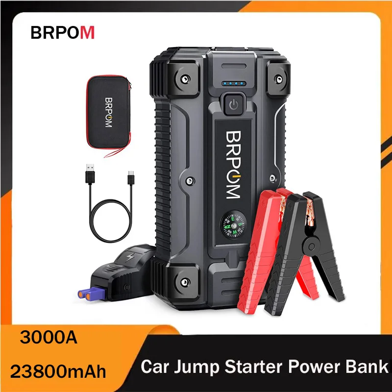 ジャンプスターター 12V バッテリー 23800mAh QC3.0充電 ジャンプスターター 12V バッテリー 23800mAh 最大電流3000A⑨
