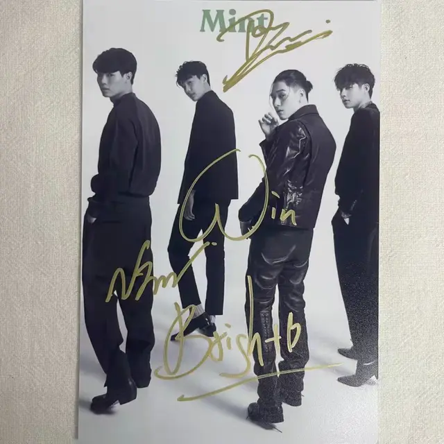 F4 Thailand ポスター　サイン入　brightwin nani dew Thai Drama Meteor Garden F4 bright win dew nani personally