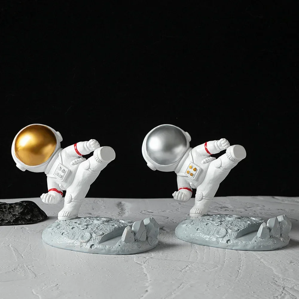 

Astronaut Phone Holder,Spaceman Figure Figurines Living Office Table Decor, Desk Ornaments Kids Gift Toy Decoration Accessories,