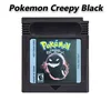 Pokemon Creepy Black GBC Game Cartridge 16 Bit Video Game Console Card English Language for GBC/GBA 1