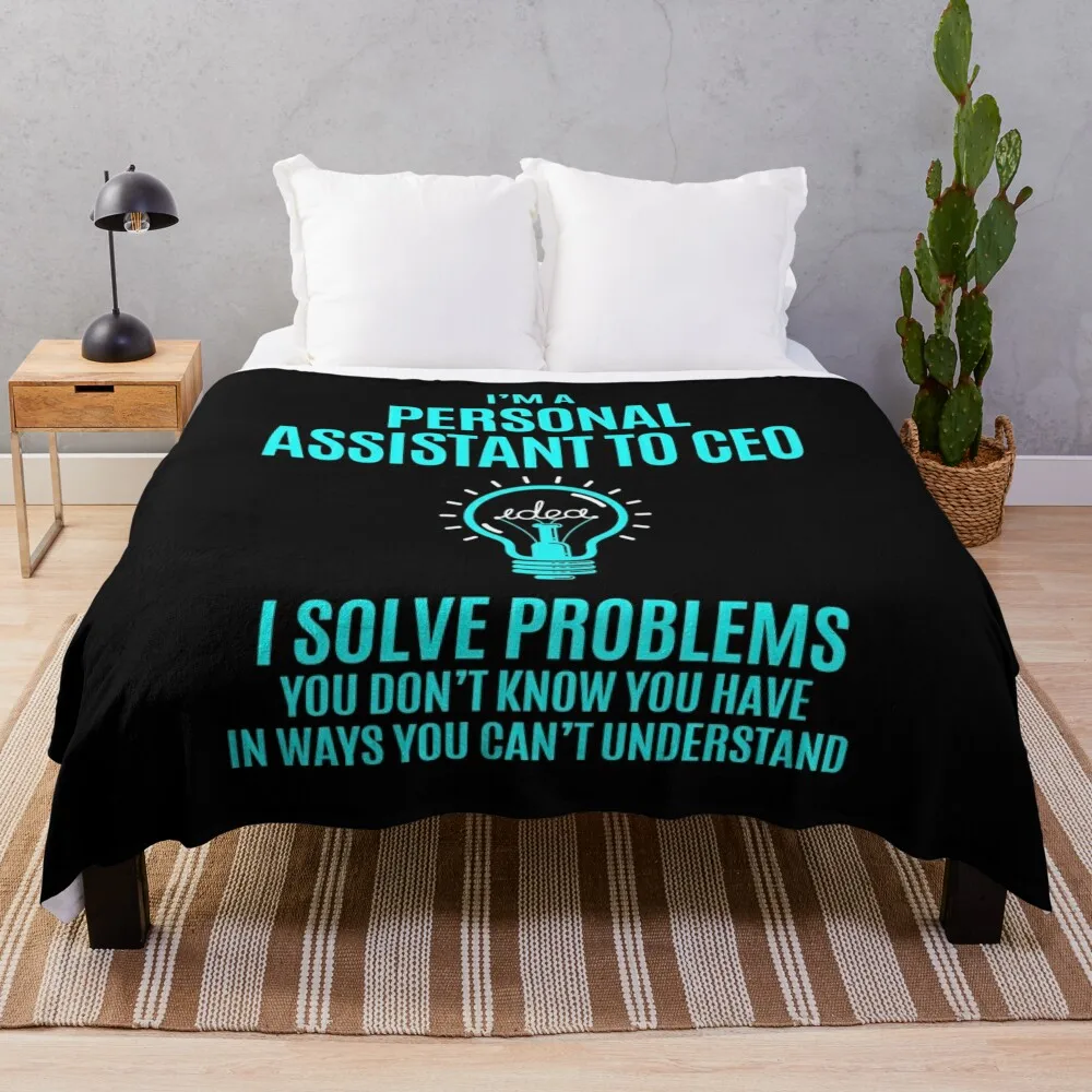 

Personal Assistant To Ceo Throw Blanket Decorative Sofa Blanket Blanket Sofa Blanket Luxury wednesday