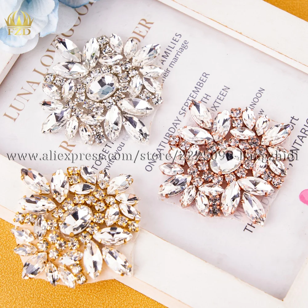 160mm x 25mm Strass Appliques Diamante Coudre Sur Motif étincelant pour
