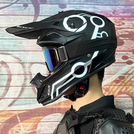 

Мотошлем на все лицо для мужчин и женщин, мотоциклетные шлемы для мотокросса, сертификация DOT, профессиональный